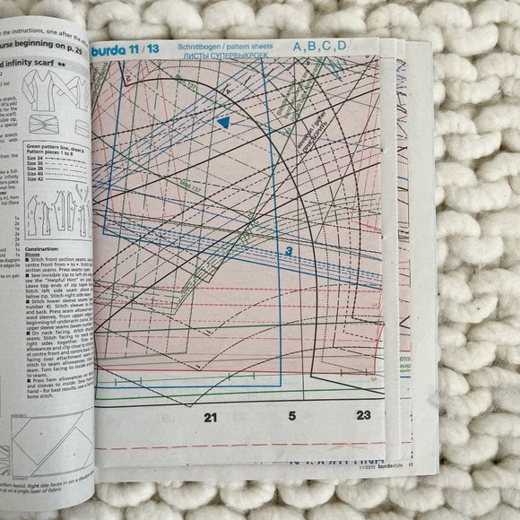 Burda Style Magazine 12/2013 English Uncut Sewing Patterns - Picture 7 of 12